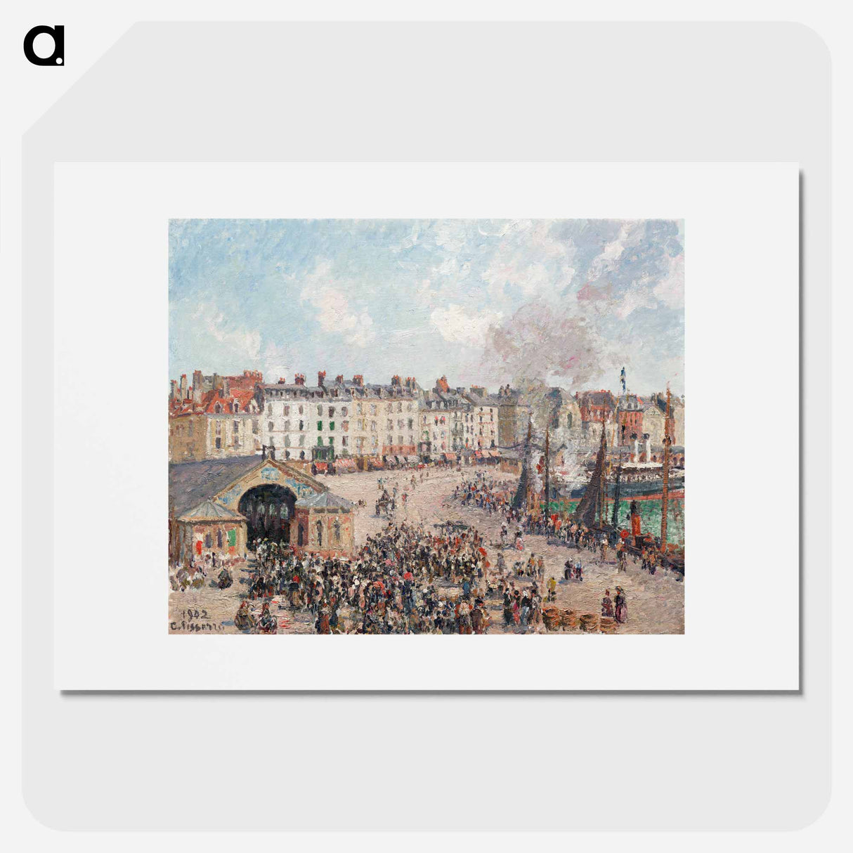 Fishmarket - Camille Pissarro Poster.