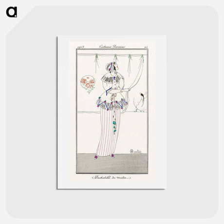 アートポストカード-Deshabillé du matin
 - シャルル マルタン Postcard.