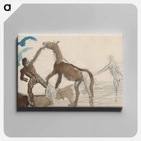 アートパネル-Taming a Horse
 - シプリアン マジェルニク Canvas.