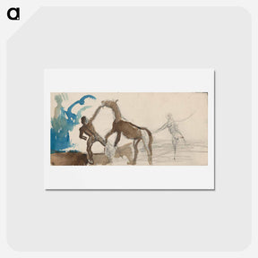 アートポストカード-Taming a Horse
 - シプリアン マジェルニク Postcard.