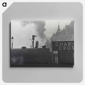 アートパネル-Train, Charing Cross, London - エリック リー ジョンソン Canvas.