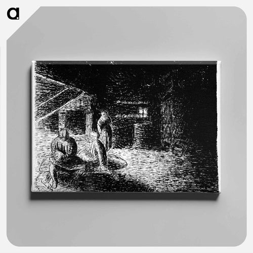 The sighing stone - Ernst Heinrich Barlach Canvas.