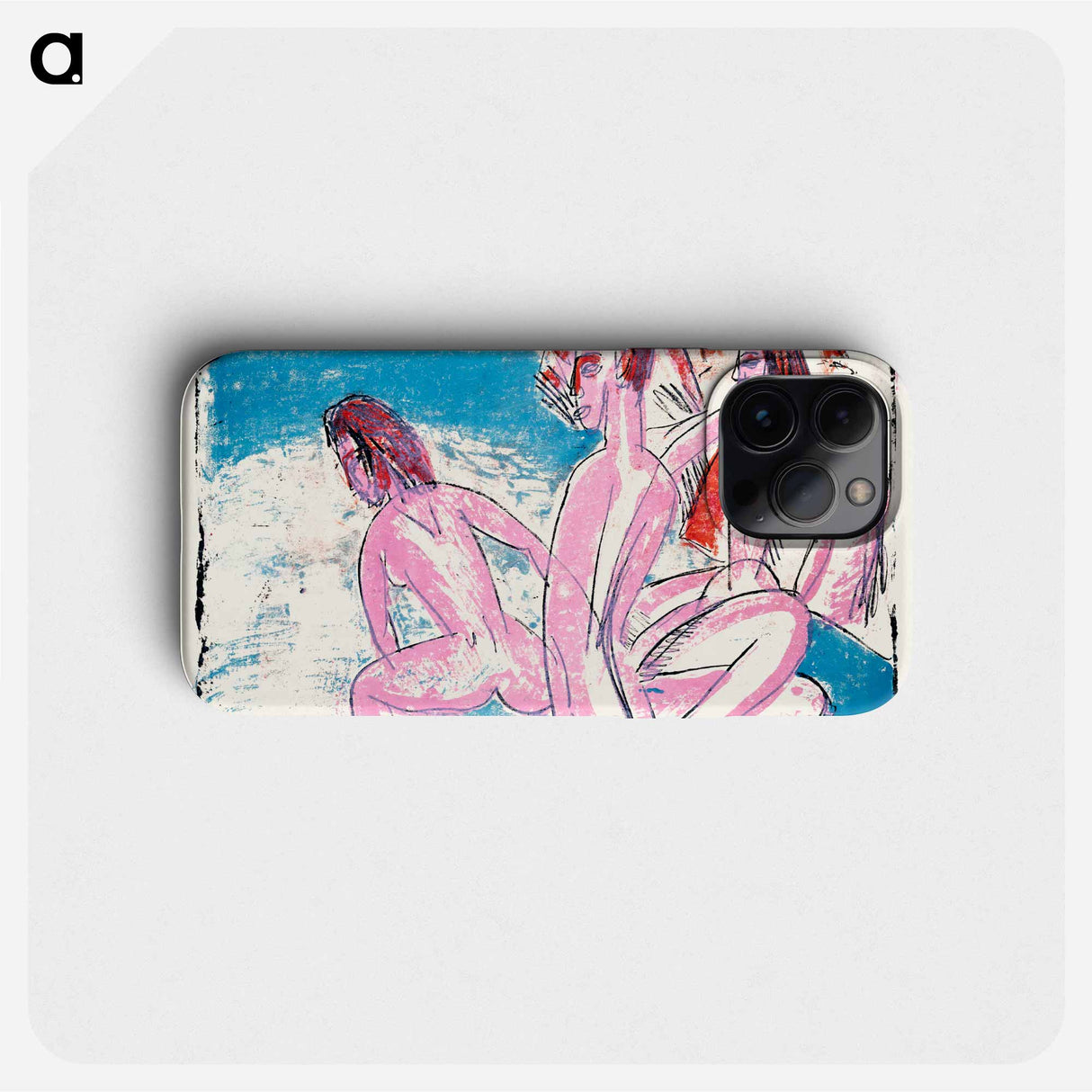 Three Bathers by Stones - エルンスト ルートヴィヒ キルヒナー Phone Case.