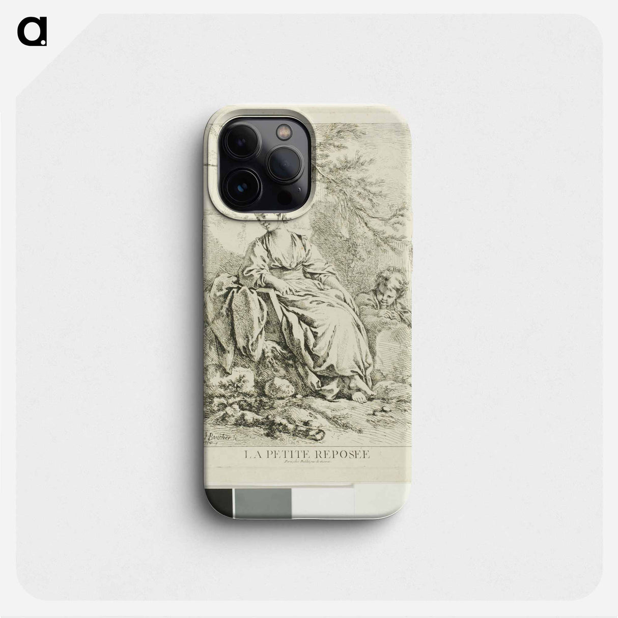 Young Woman Resting - フランソワ ブーシェ Phone Case.