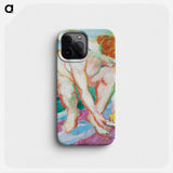 Nude with Cat - Franz Marc Phone Case.