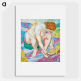 Nude with Cat - Franz Marc Poster.