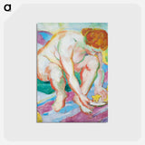 アートポストカード-Nude with Cat - フランツ マルク Postcard.