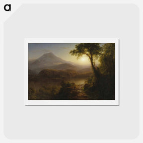 アートポストカード-Tropical Scenery - フレデリック エドウィン チャーチ Postcard.