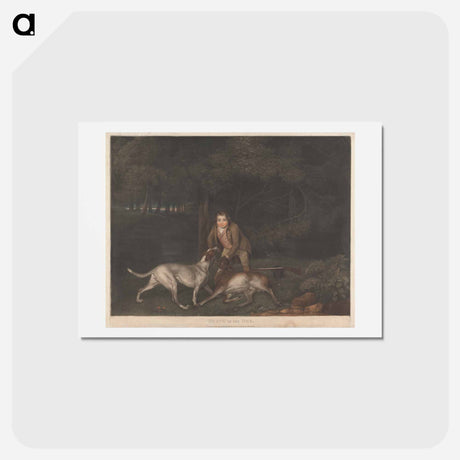 アートポストカード-Death of the Doe
 - ジョージ スタッブス Postcard.