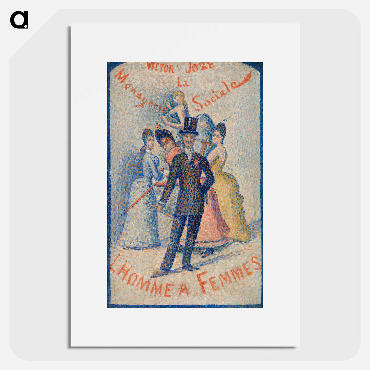 The Ladies' Man - Georges Seurat Poster.