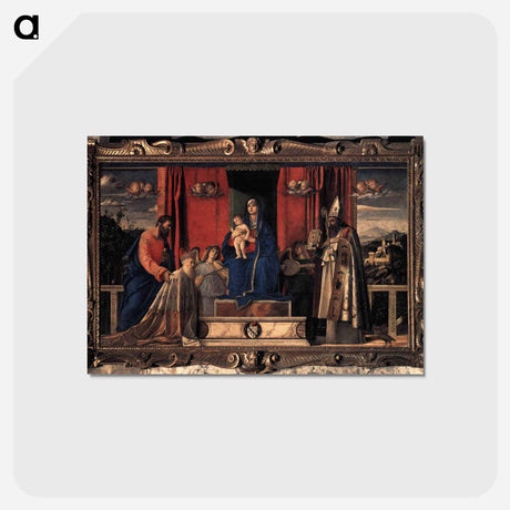 アートポストカード-Barbarigo Altarpiece - ジョヴァンニ ベッリーニ Postcard.