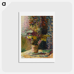 アートポストカード-Vase De Fleurs - アンリ マティス Postcard.