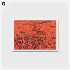 アートポストカード-La Guerre - アンリ ルソー Postcard.
