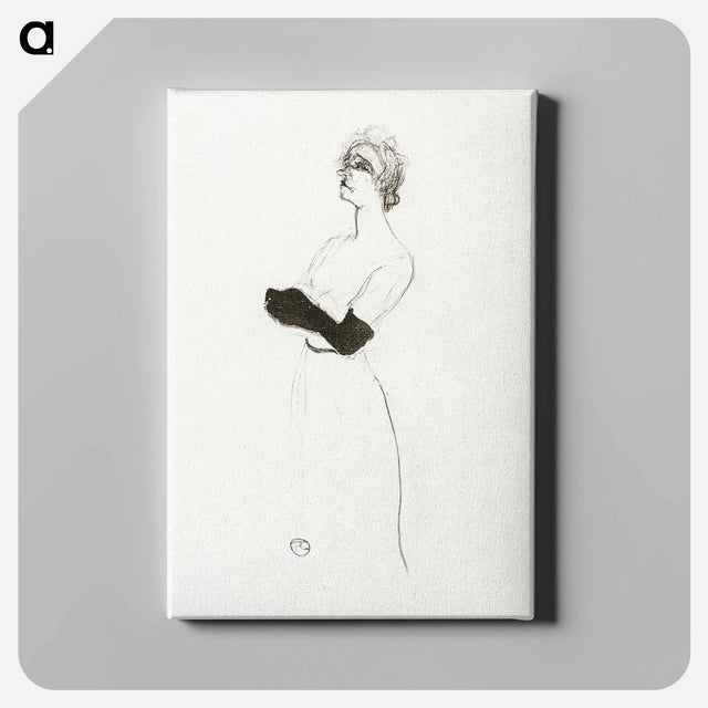 アートパネル-Yvette Guilbert - アンリ ド トゥールーズ ロートレック Canvas.