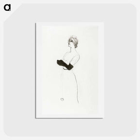 アートポストカード-Yvette Guilbert - アンリ ド トゥールーズ ロートレック Postcard.