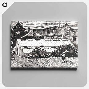 アートパネル-Figure and Buildings - ヘンリー ライマン サイエン Canvas.