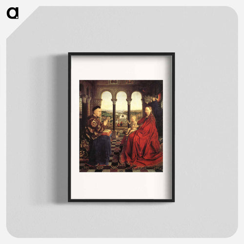 The Rolin Madonna (La Vierge au Chancelier Rolin) - ヤン ファン エイク Poster.