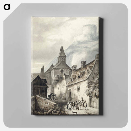 アートパネル-View of la Roche-Guyon - ジャン ベルナール Canvas.