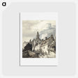 アートポストカード-View of la Roche-Guyon - ジャン ベルナール Postcard.