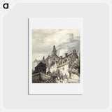 アートポストカード-View of la Roche-Guyon - ジャン ベルナール Postcard.