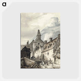 アートポストカード-View of la Roche-Guyon - ジャン ベルナール Postcard.