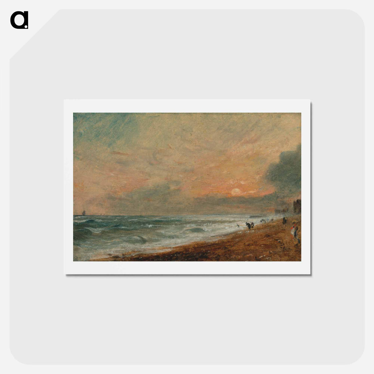 アートポストカード-Hove Beach
 - ジョン コンスタブル Postcard.