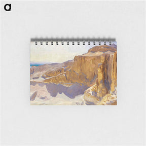 アートメモ帳-Cliffs at Deir el Bahri, Egypt - ジョン シンガー サージェント Memo.