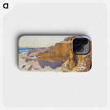 Cliffs at Deir el Bahri, Egypt - ジョン シンガー サージェント Phone Case.