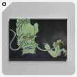 アートパネル-Golden eyed monster from Momoyogusa–Flowers of a Hundred Generations - 神坂 雪佳 Canvas.