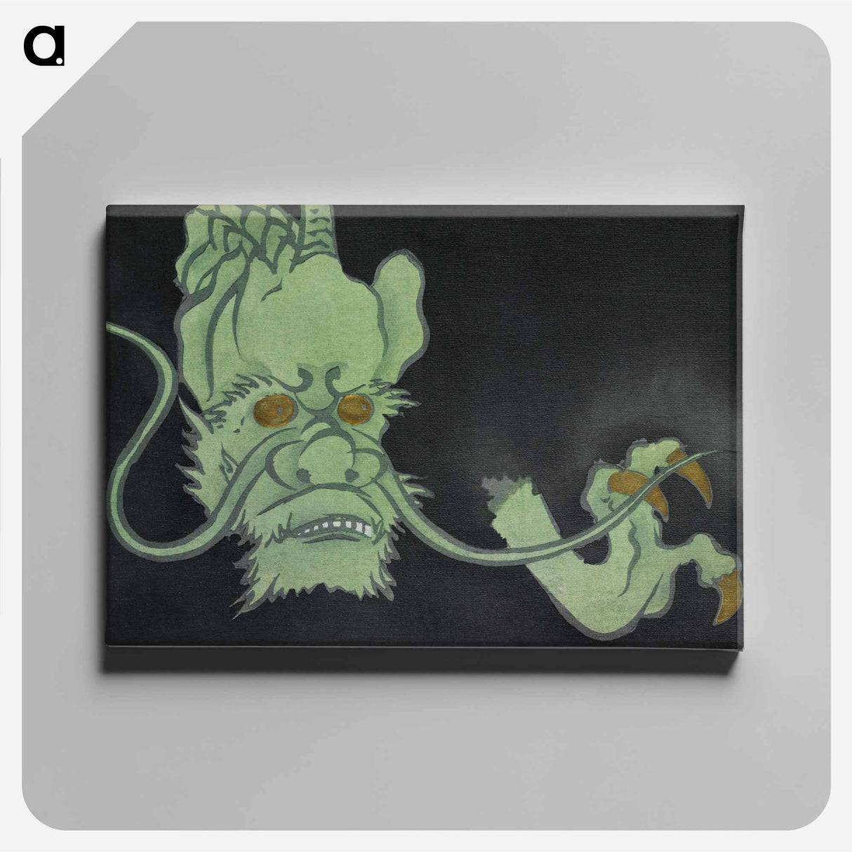 アートパネル-Golden eyed monster from Momoyogusa–Flowers of a Hundred Generations - 神坂 雪佳 Canvas.