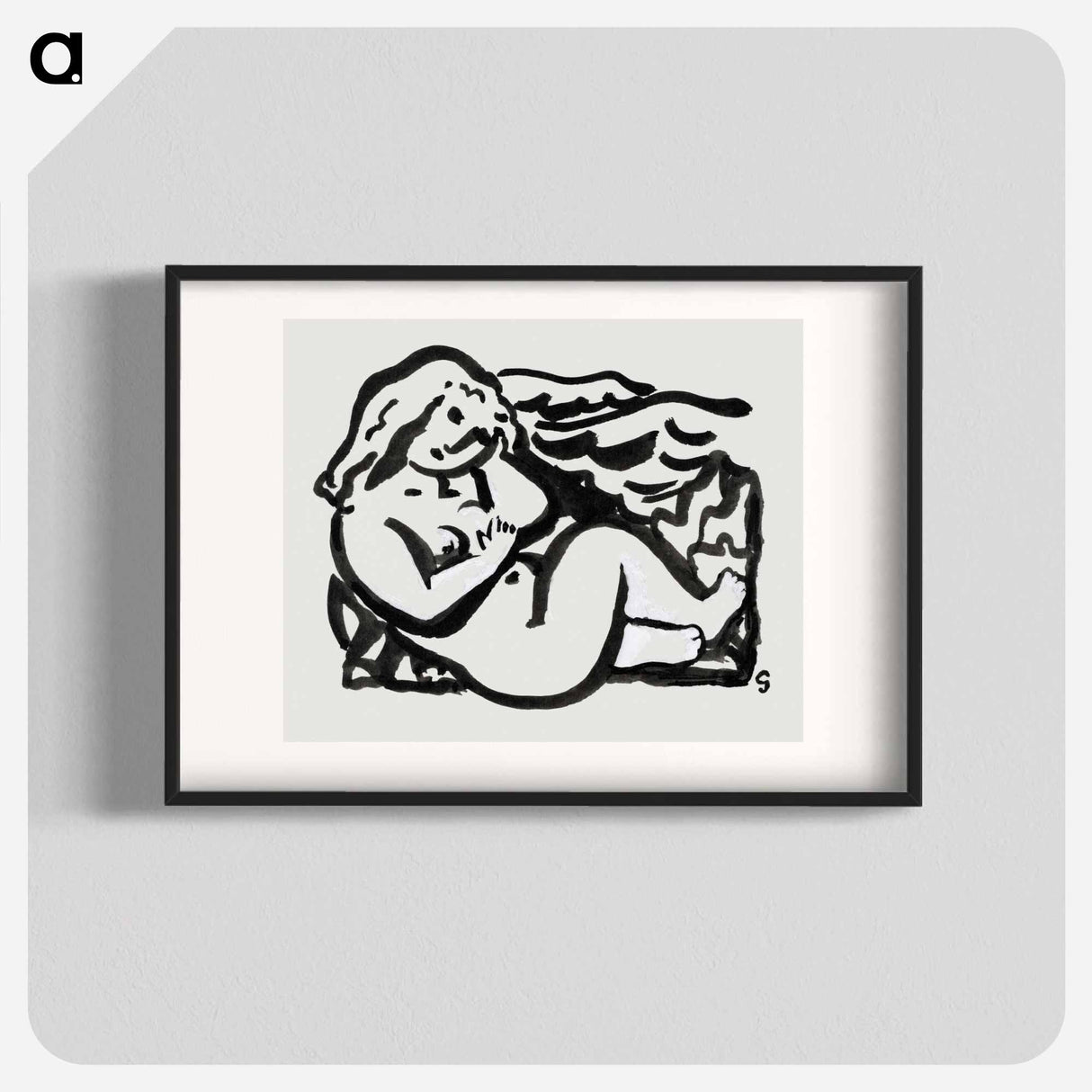 Seated Female Nude - レオ ゲステル Poster.