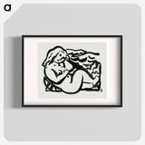 Seated Female Nude - レオ ゲステル Poster.