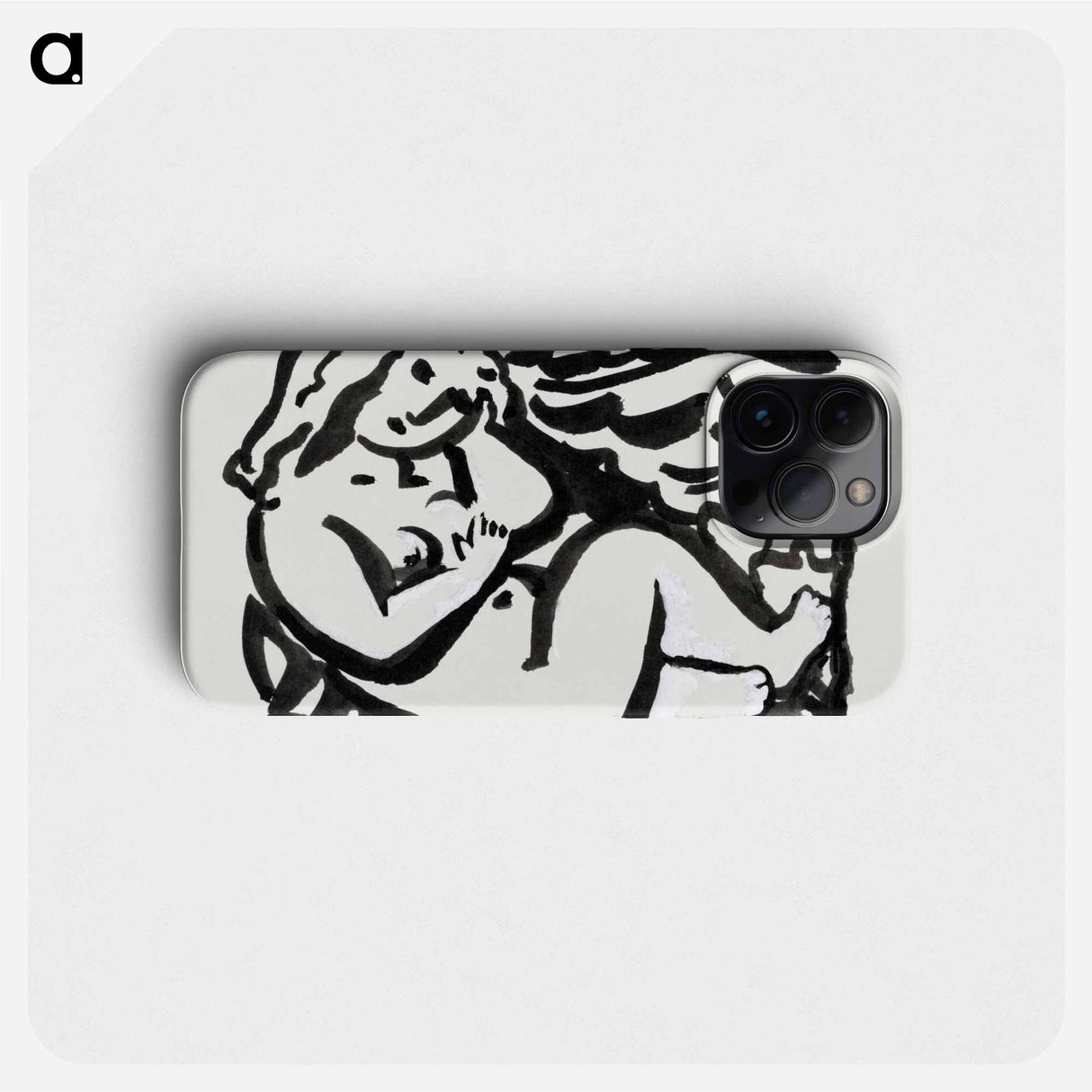 Seated Female Nude - Leo Gestell Phone Case.