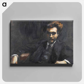 アートパネル-Portrait of Dr. Fritz Rathenau - レッサー ユリィ Canvas.