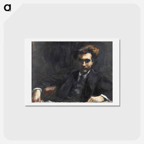 アートポストカード-Portrait of Dr. Fritz Rathenau - レッサー ユリィ Postcard.