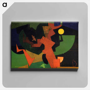 アートパネル-Nuit II (Composition with Frog) - ルイ マルクーシ Canvas.
