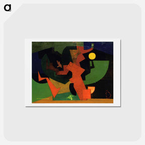 アートポストカード-Nuit II (Composition with Frog) - ルイ マルクーシ Postcard.