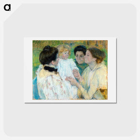 アートポストカード-Women Admiring a Child - メアリー カサット Postcard.