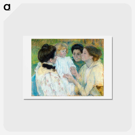 アートポストカード-Women Admiring a Child - メアリー カサット Postcard.