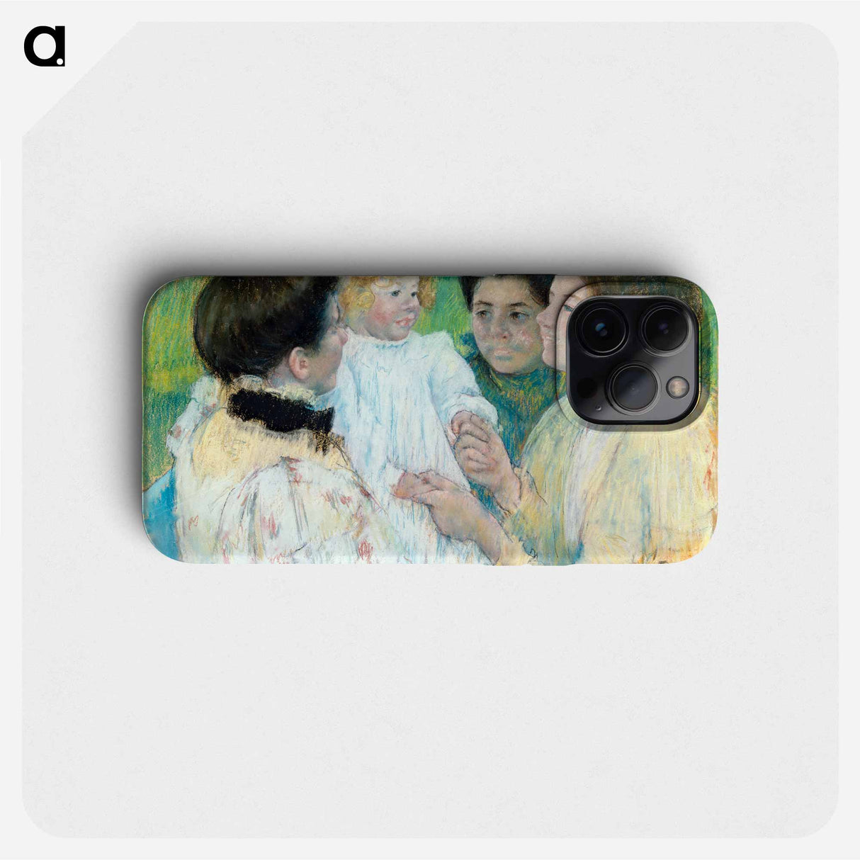 Women Admiring a Child - Mary Cassatt Phone Case.