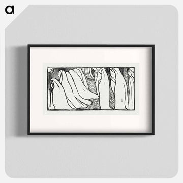 Illustration for poem from Paul Verlaine's collection of poetry Sagesse - Maurice Denis Poster.