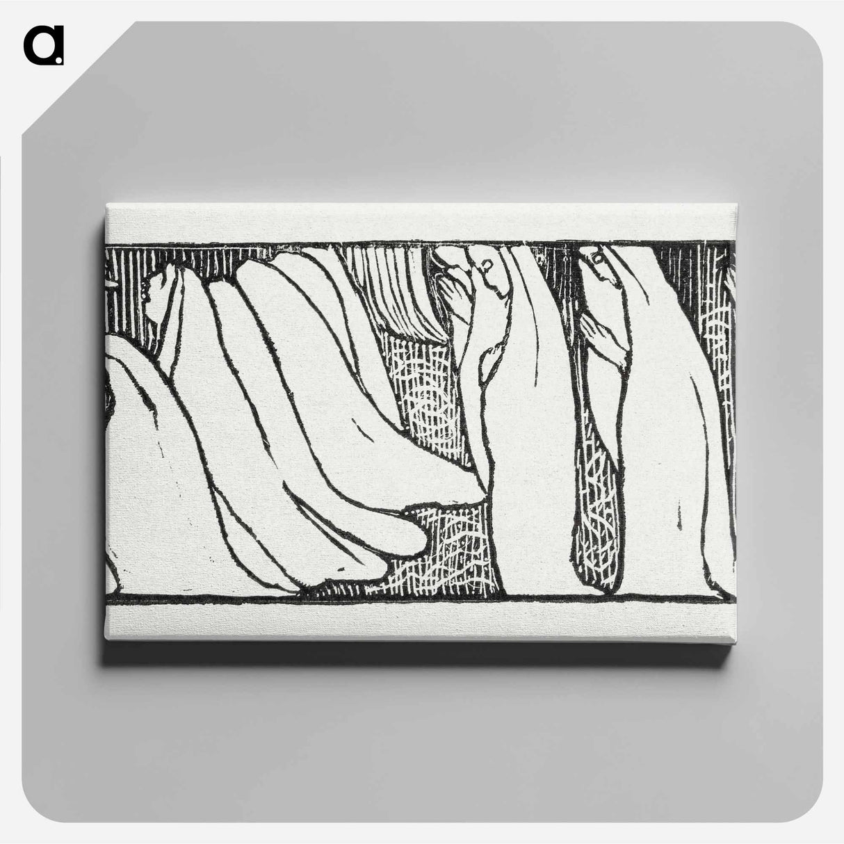 アートパネル-Illustration for poem from Paul Verlaine's collection of poetry Sagesse - モーリス ドニ Canvas.