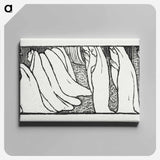 アートパネル-Illustration for poem from Paul Verlaine's collection of poetry Sagesse - モーリス ドニ Canvas.