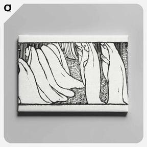 アートパネル-Illustration for poem from Paul Verlaine's collection of poetry Sagesse - モーリス ドニ Canvas.