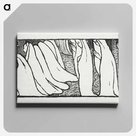 アートパネル-Illustration for poem from Paul Verlaine's collection of poetry Sagesse - モーリス ドニ Canvas.