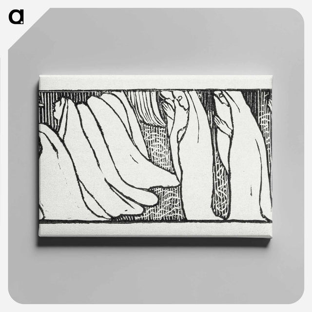 アートパネル-Illustration for poem from Paul Verlaine's collection of poetry Sagesse - モーリス ドニ Canvas.