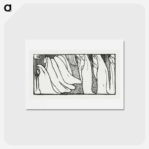 Illustration for poem from Paul Verlaine's collection of poetry Sagesse - モーリス ドニ Postcard.