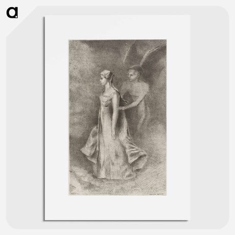 アートポスター-Obsession - オディロン ルドン Poster.