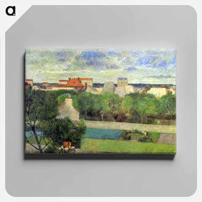 アートパネル-The Market Gardens of Vaugirard - ポール ゴーギャン Canvas.
