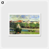 アートポストカード-The Market Gardens of Vaugirard - ポール ゴーギャン Postcard.